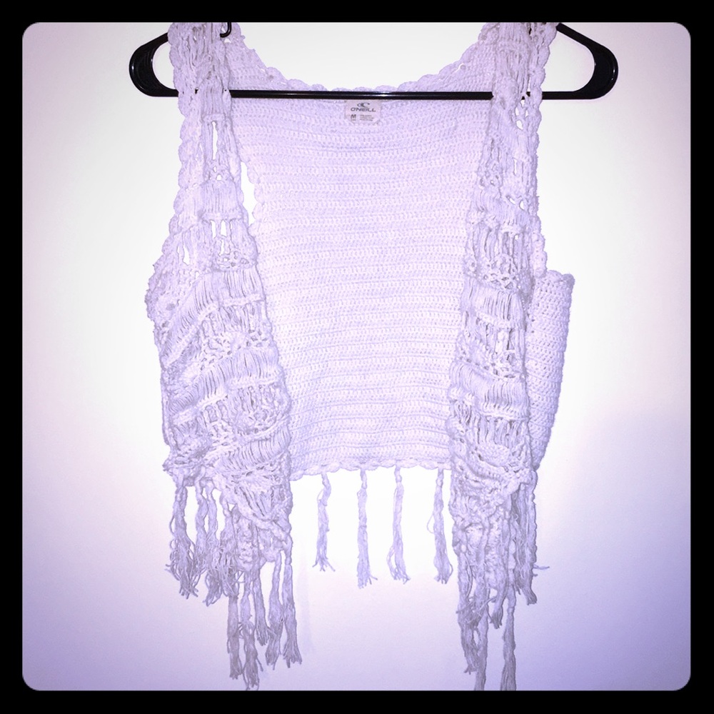 O’Neil fringe sleeveless vest